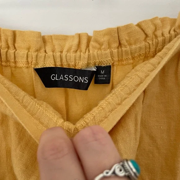 Yellow strapless Glassons dress - Picture 3 of 3